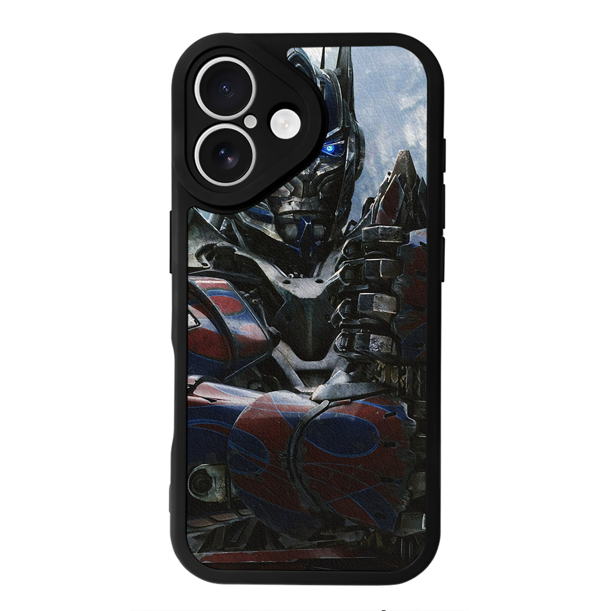 （画像用） Transformers トランスフォーマー 【iPhone 16シリーズ対応】シリコンスマホケース（レザー調） 材質：シリコン